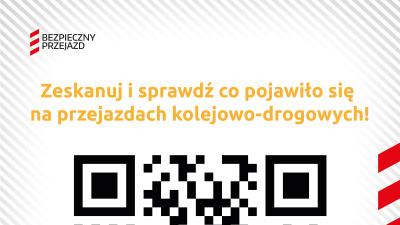grafika- fragment kodu qr z tekstem zachęcającym do skanowania